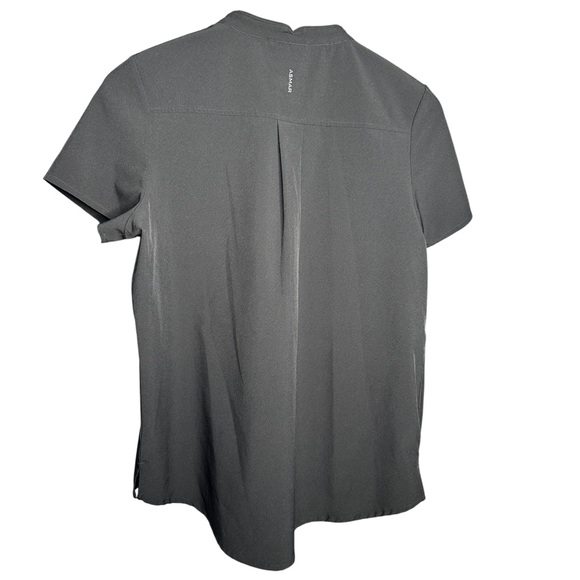 ASMAR Scrubs | Black Zip Front Medical Scrub Top | Stretch | XS - Picture 4 of 5